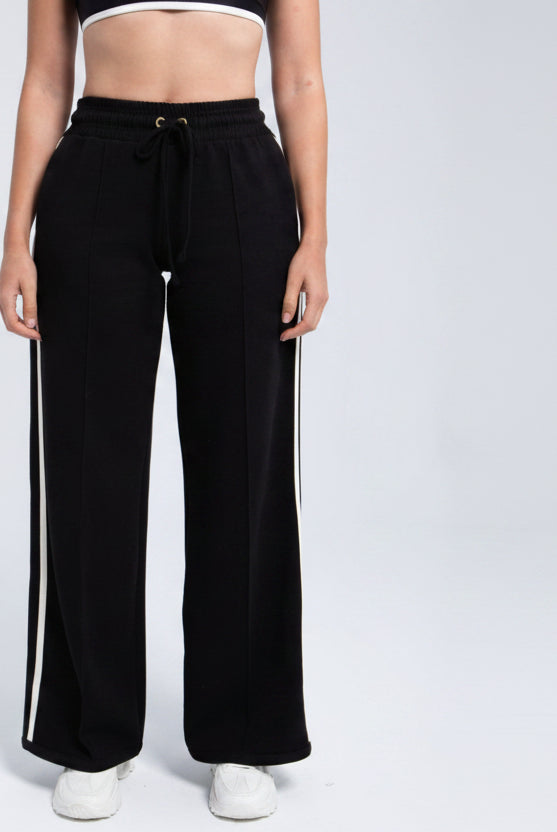 Elite Structured Straight Pant jet black front view