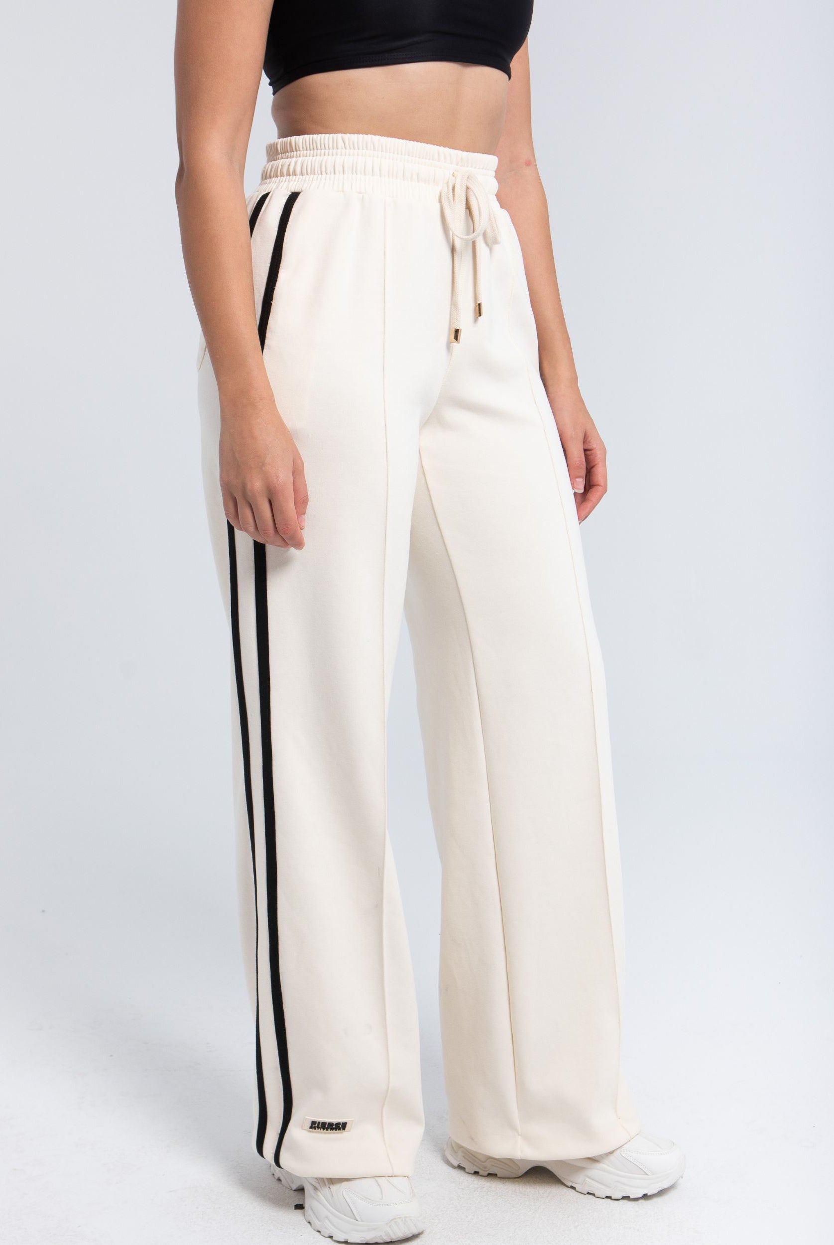 Elite Structured Straight Pant side stripe detail
