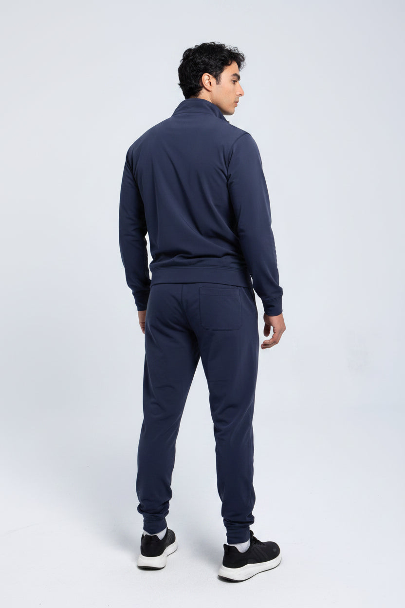 Men’s core performance pant front view in midnight navy