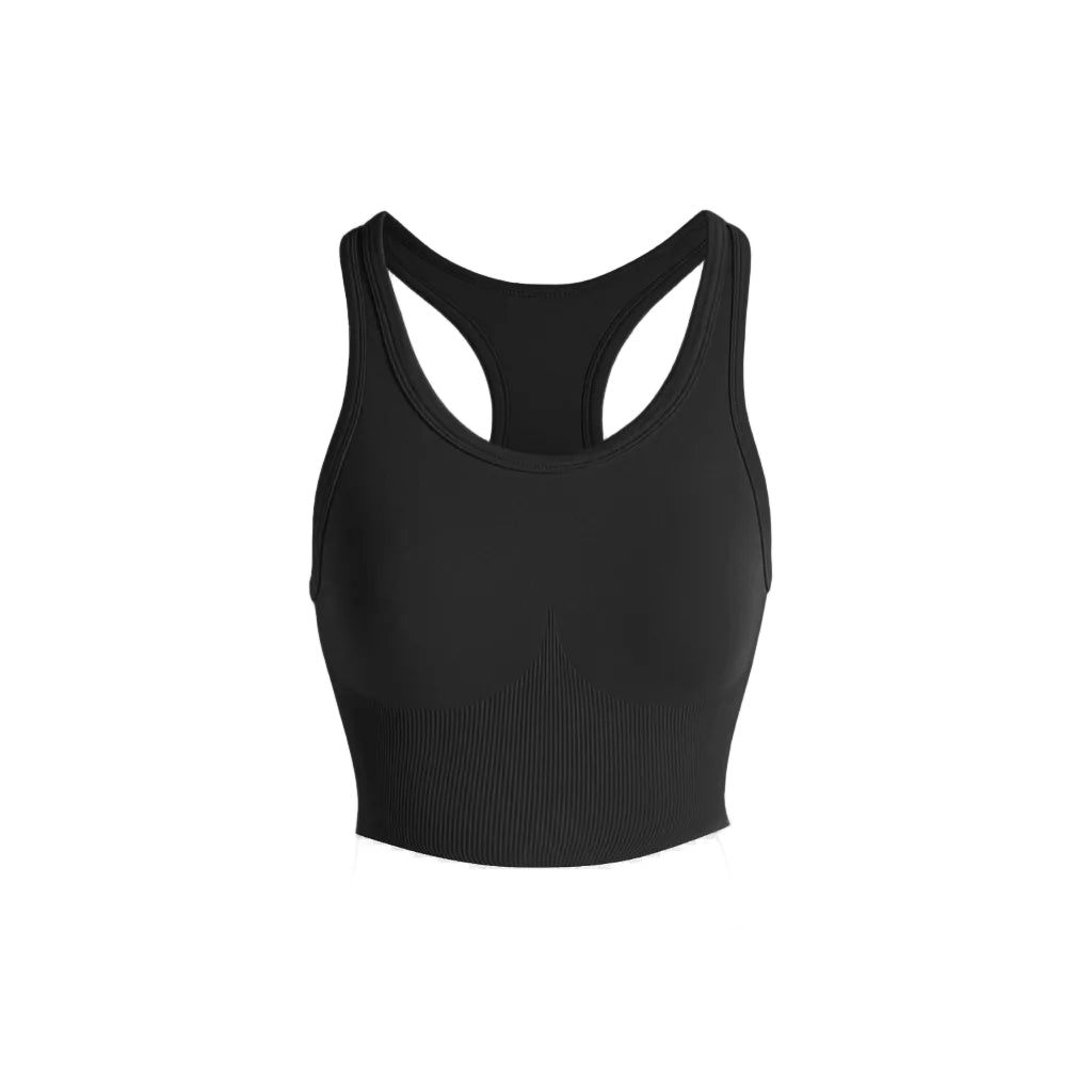 Second Skin Shaping Mid Top – Ribbed Racerback Sculpt and Support | FIERCE ACTIVEWEAR