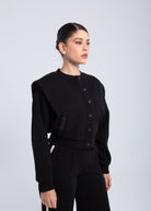 Elite Structured Jacket jet black side profile