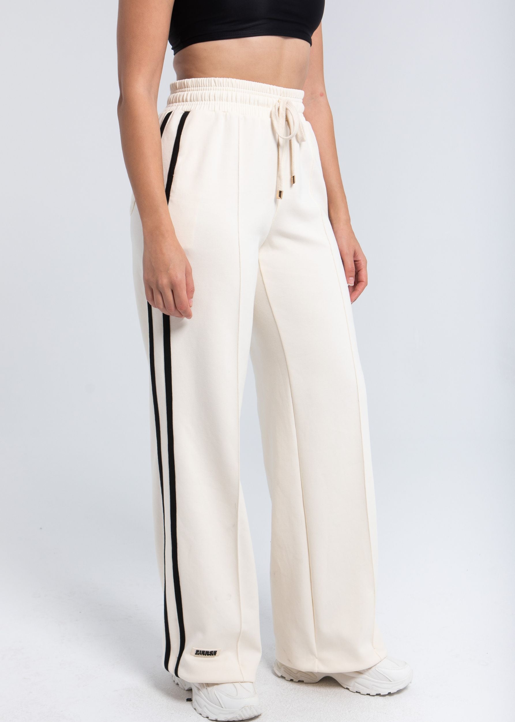 Elite Structured Straight Pant side stripe detail