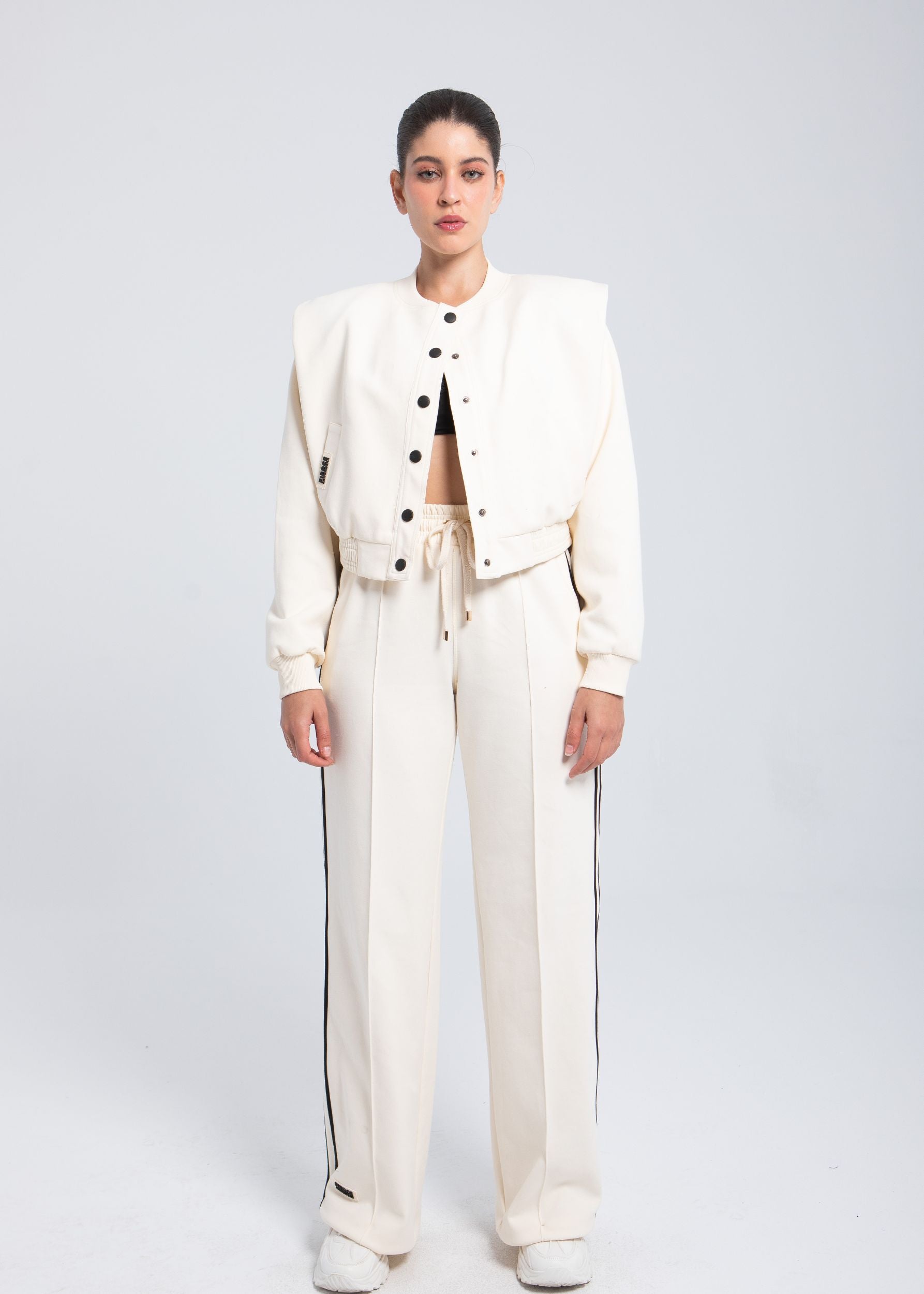 Elite Structured Straight Pant styled with Elite jacket