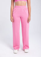 Essential Gray Structured Wide-Leg Fleece Pant | Polished Comfort