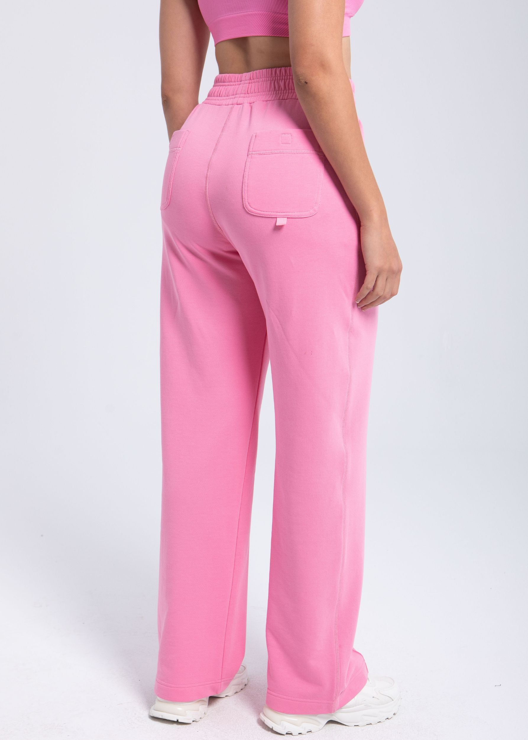 Essential Gray Structured Wide-Leg Fleece Pant | Polished Comfort