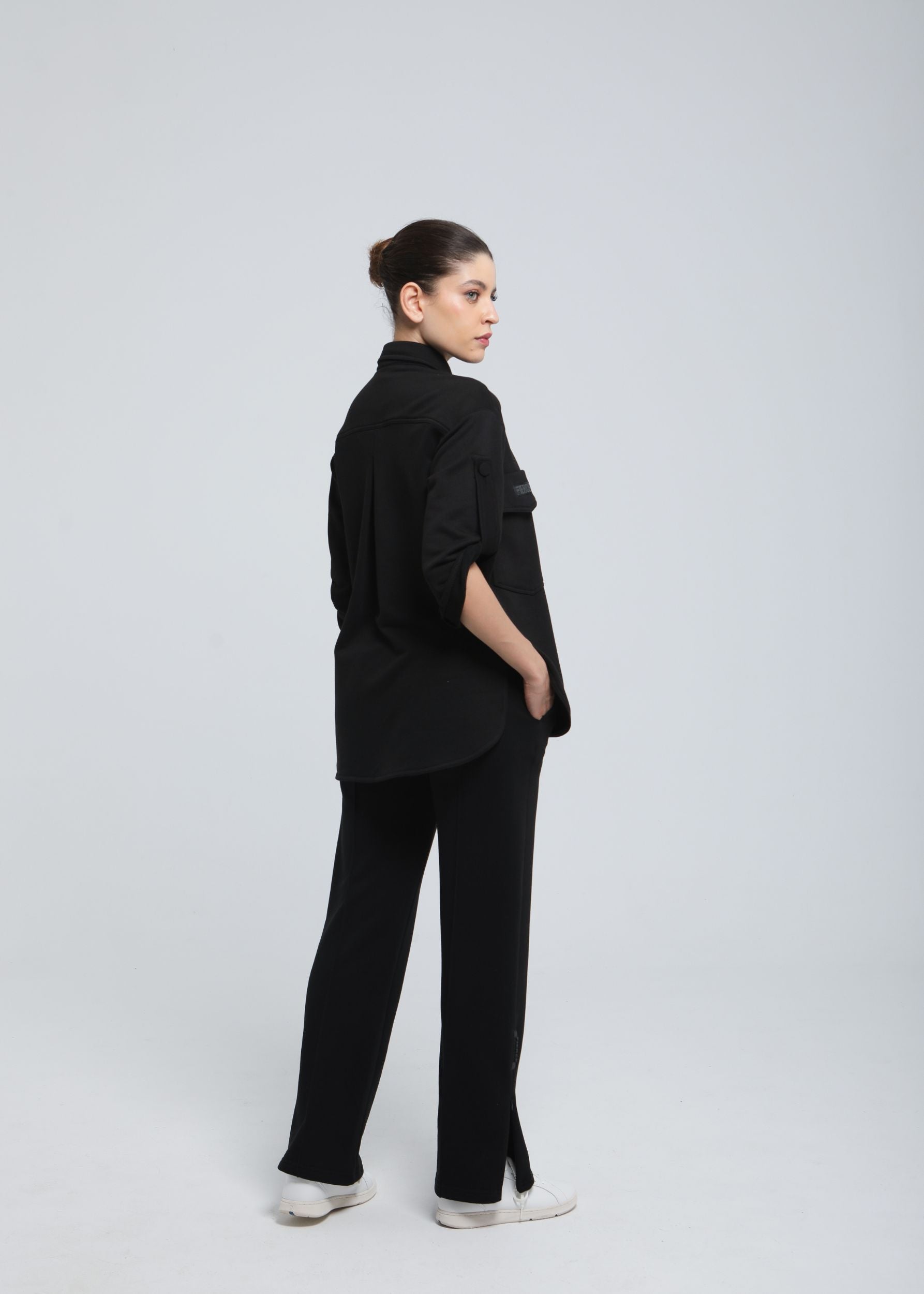 Women’s Fleece Shirt – Custom Sleeve Length, Relaxed Fit | FIERCE ACTIVEWEAR