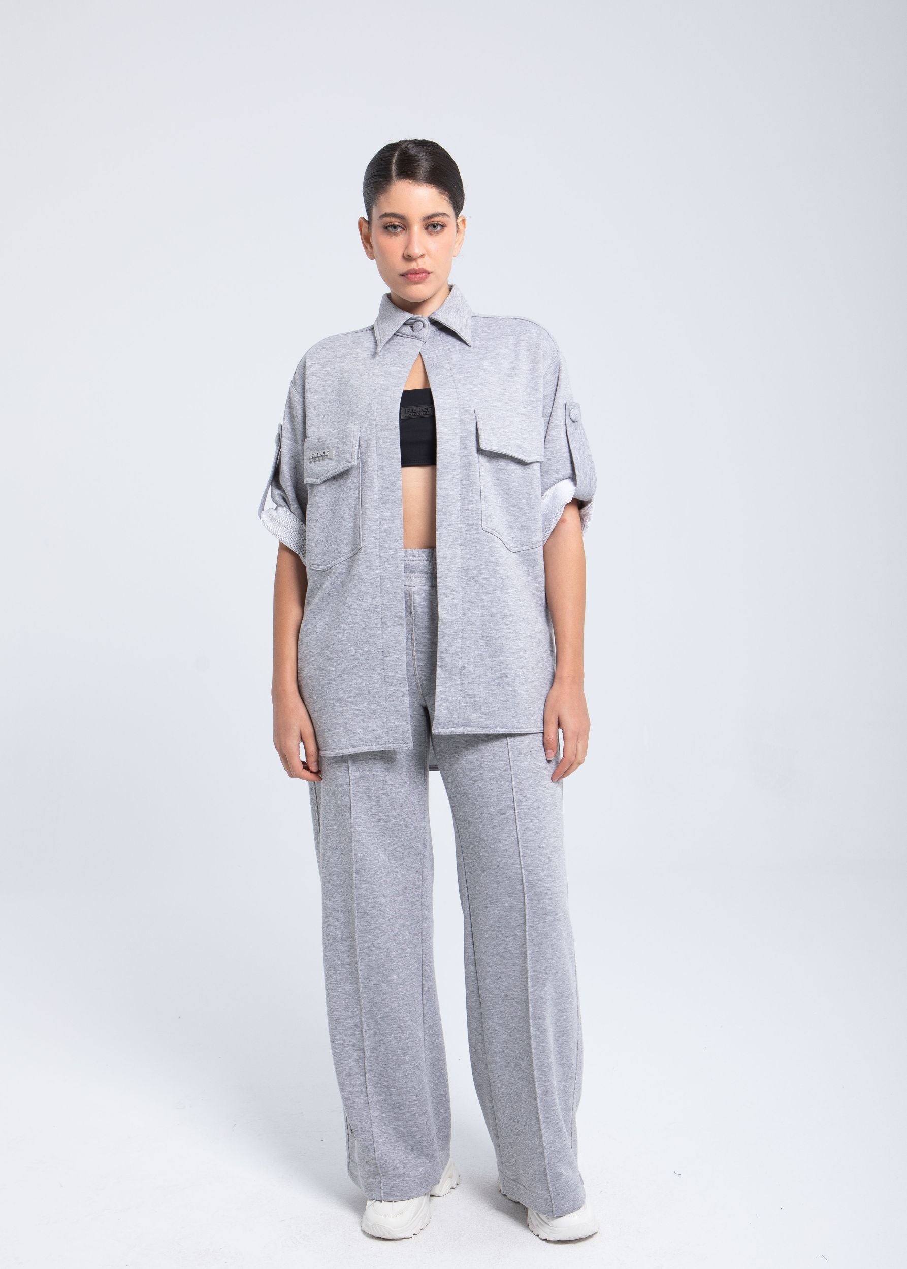 Women’s Fleece Shirt – Custom Sleeve Length, Relaxed Fit | FIERCE ACTIVEWEAR