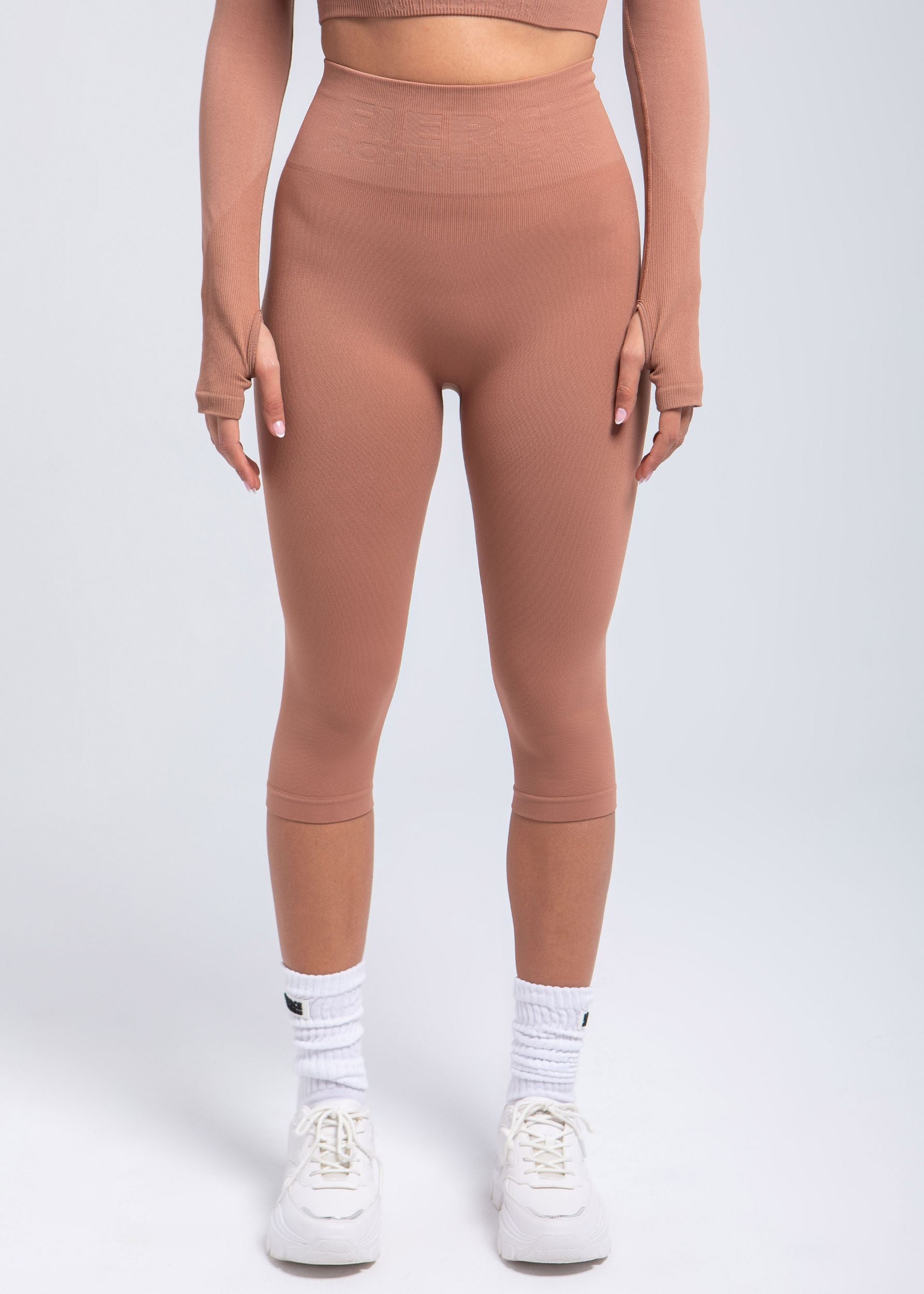 Second Skin Sculpting High-Waist Capri — Desert Mocha