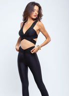 X-Shape Swimable Top in black, slim fit activewear